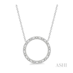 ASHI Circle Baguette Diamond Pendant 995GHPPFHNKWG