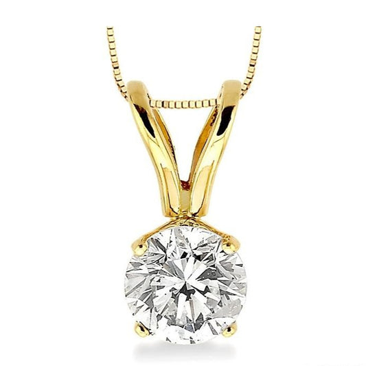 Parkplace Jewelers Round Shape Diamond Solitaire Pendant 90173PPFNPD