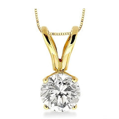 Parkplace Jewelers Round Shape Diamond Solitaire Pendant 90173PPFNPD
