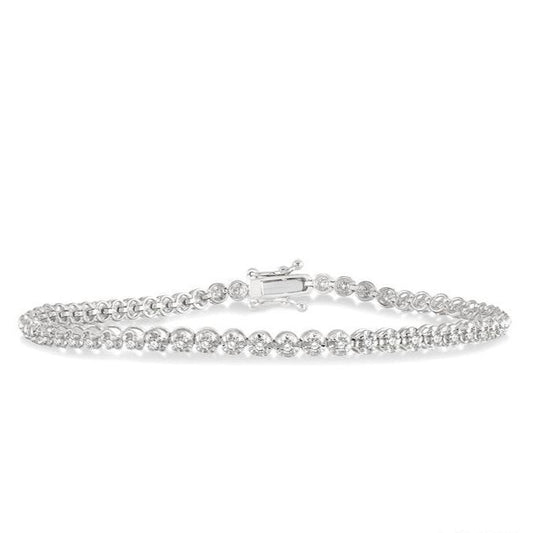 Parkplace Jewelers Illusion Diamond Tennis Bracelet 70251PPFGWG