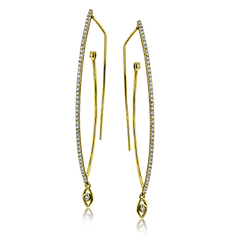 Drop Earrings in 18k Gold with Diamonds LE2214_WHITE_18K_X