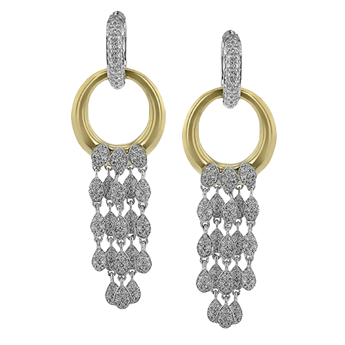 Drop Earrings in 18k Gold with Diamonds LE4710 WHITE 18K X 2T