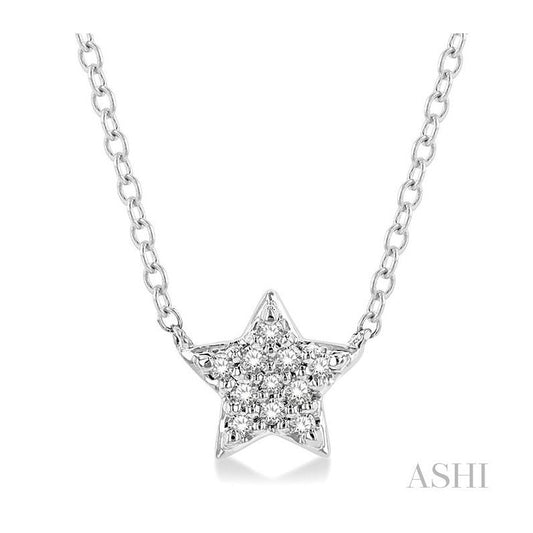 ASHI Star Petite Diamond Fashion Pendant 643A9PPFSPDWG