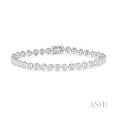 ASHI Round Shape Lovebright Essential Diamond Bracelet 70333PPFGWG