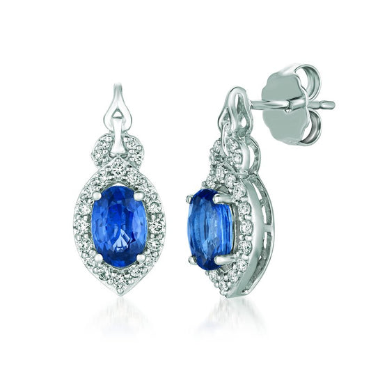 Le Vian 14K Vanilla Gold® Blueberry Sapphire™ 1 cts. Earrings TRKT 18