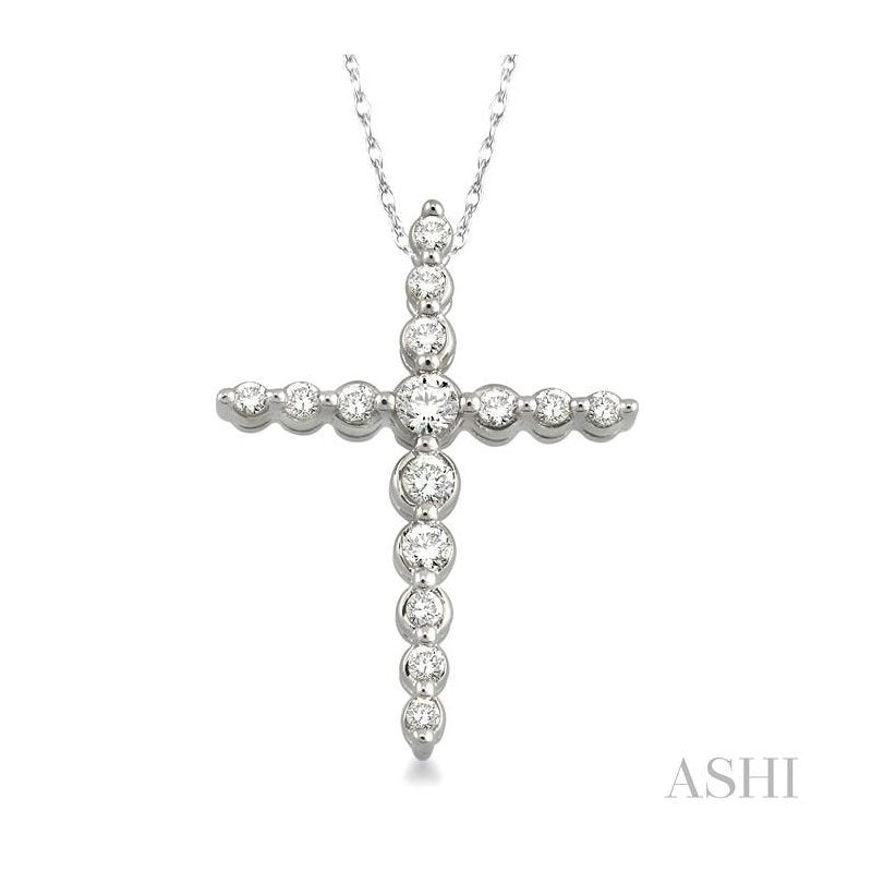 ASHI Journey Cross Diamond Pendant 95506PPFNPDWG