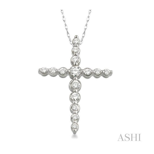 ASHI Journey Cross Diamond Pendant 95506PPFNPDWG