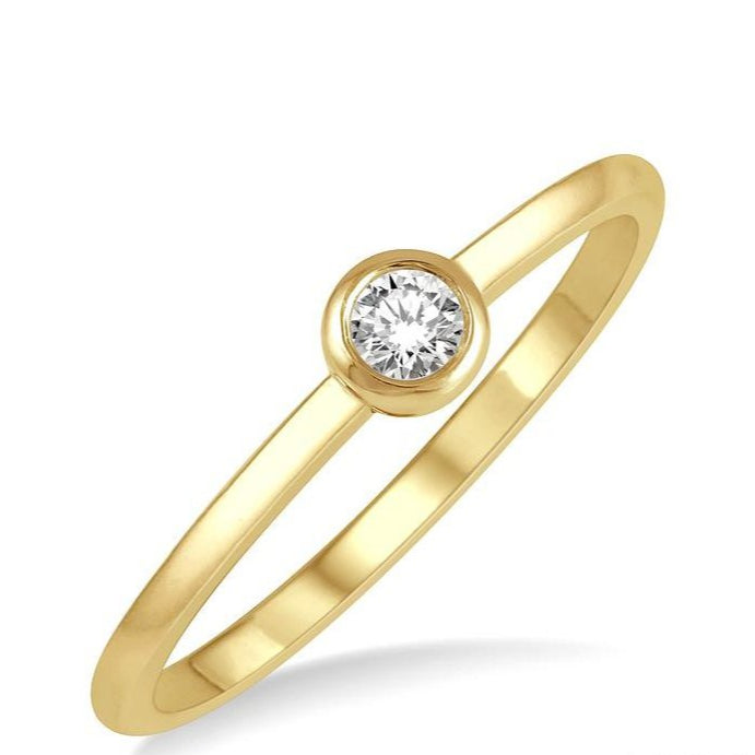 Parkplace Jewelers Stackable Bezel Set Petite Diamond Fashion Promise Ring 389E8PPFGYG