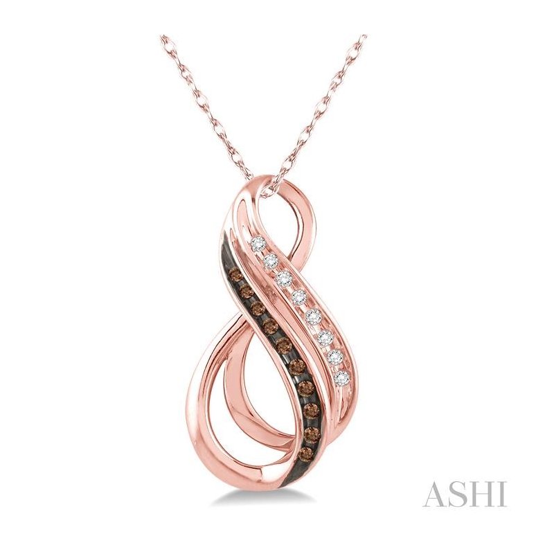 ASHI Infinity Champagne Diamond Fashion Pendant 98088PPFSPDPG