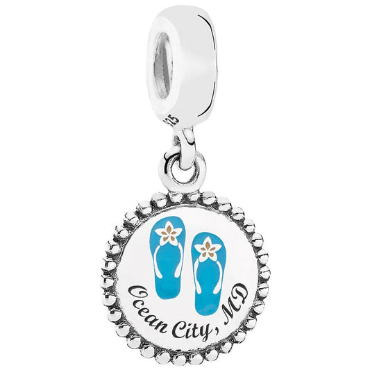 Ocean City Pandora Dangle Flip Flop Charm