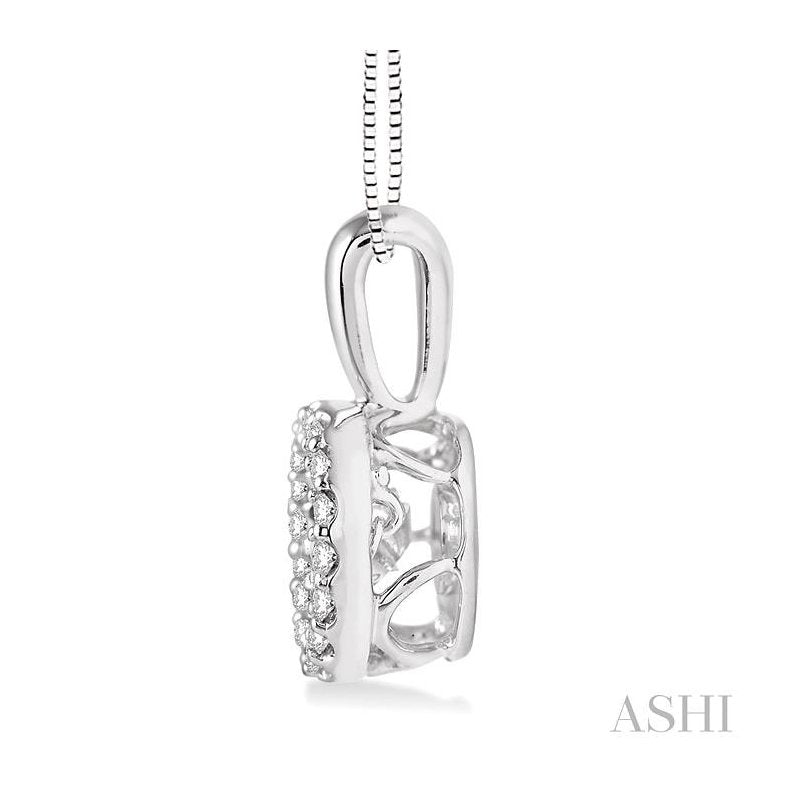 ASHI Round Shape Emotion Halo Diamond Pendant 69025PPFHPDWG