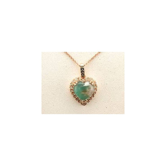 Le Vian 14K Strawberry Gold® Peacock Aquaprase™ 4 1/4 cts. Pendant WJLU 8