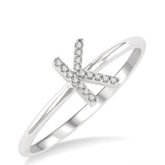 Parkplace Jewelers Block 'K' Initial Diamond Ring 365D9PPTSWG-K