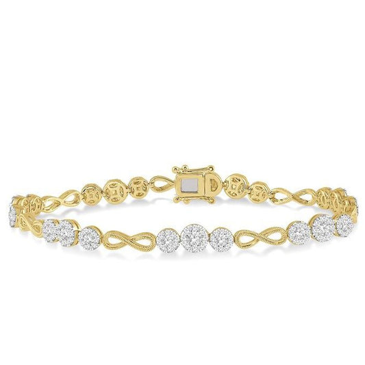 Parkplace Jewelers Lovebright Diamond Infinity Link Bracelet 70172PPFVYW