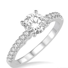 Parkplace Jewelers Round Shape Semi-Mount Diamond Engagement Ring 210D6PPFVWG-SM