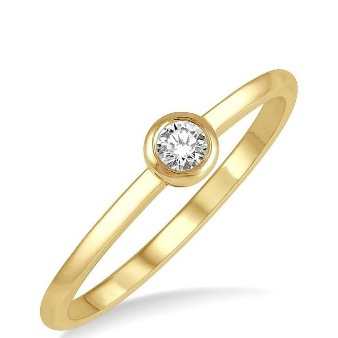 Parkplace Jewelers Stackable Bezel Set Petite Diamond Fashion Promise Ring 389E8PPTGYG