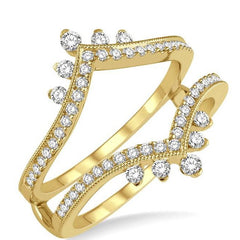 Parkplace Jewelers Chevron Diamond Insert Ring 29593PPFVYG
