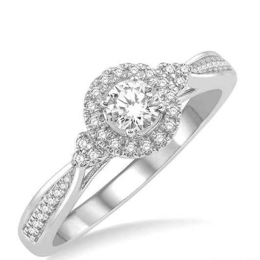 Parkplace Jewelers Round Shape Halo Diamond Engagement Ring 266J4PPFHWG-LE