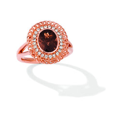 Le Vian 14K Strawberry Gold® Chocolate Quartz® 1 5/8 cts. Ring TQTN 21