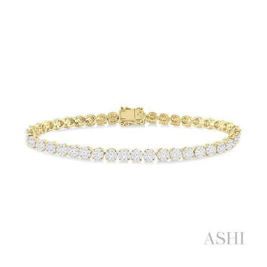 ASHI Lovebright Essential Diamond Tennis Bracelet 73223PPFGYW