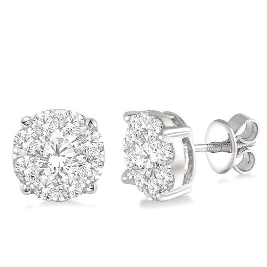 Parkplace Jewelers Round Shape Lovebright Essential Diamond Stud Earrings 91750PPFGERWG-2.10