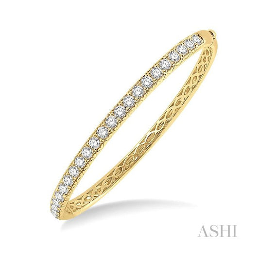 ASHI Stackable Diamond Bangle 79863PPFGYG-M