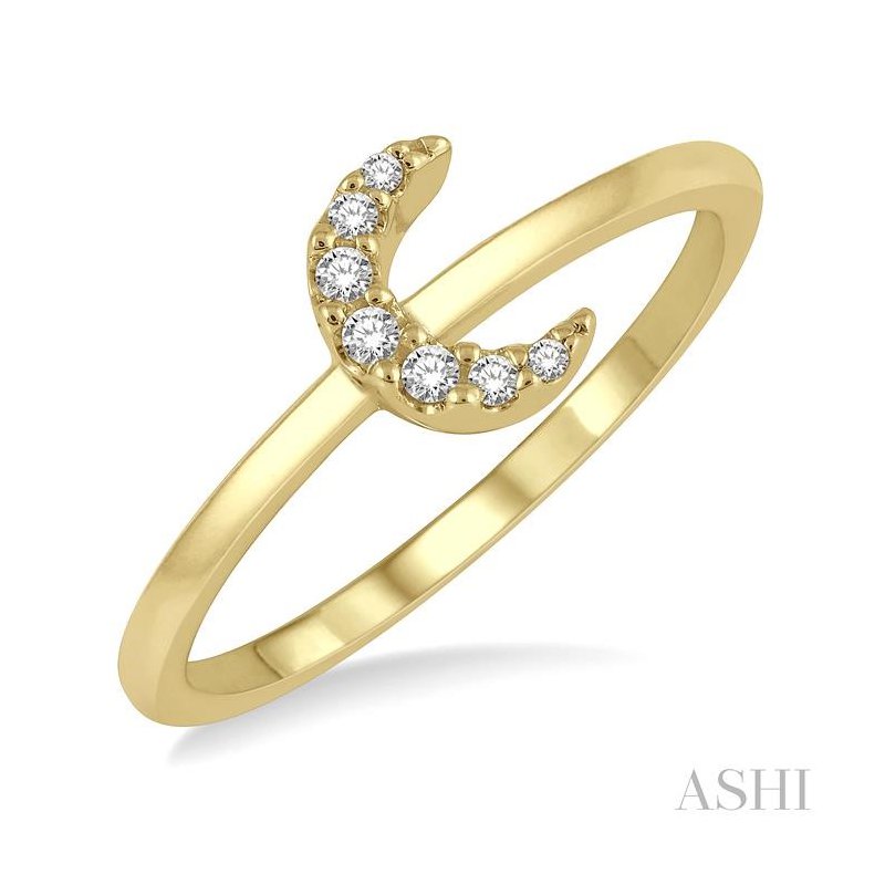 ASHI Stackable Crescent Petite Diamond Fashion Ring 387A9PPFSYG