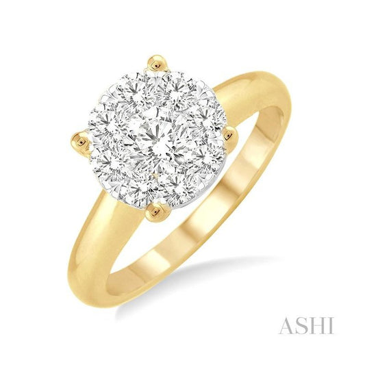 ASHI Round Shape Lovebright Essential Diamond Ring 36901PPFGYW