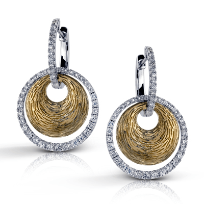 Earring in 18k Gold with Diamonds ME1523-A WHITE 18K X