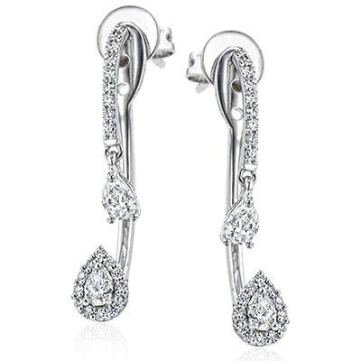 Earrings in 18k Gold with Diamonds LE4397 WHITE 18K X