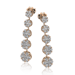 Earrings in 18k Gold with Diamonds LE4422 WHITE 18K X