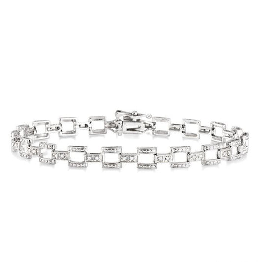 Parkplace Jewelers Bar Link Diamond Bracelet 7559QPPTSWG