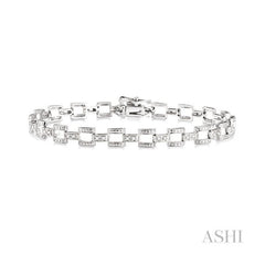 ASHI Bar Link Diamond Bracelet 7559QPPTSWG