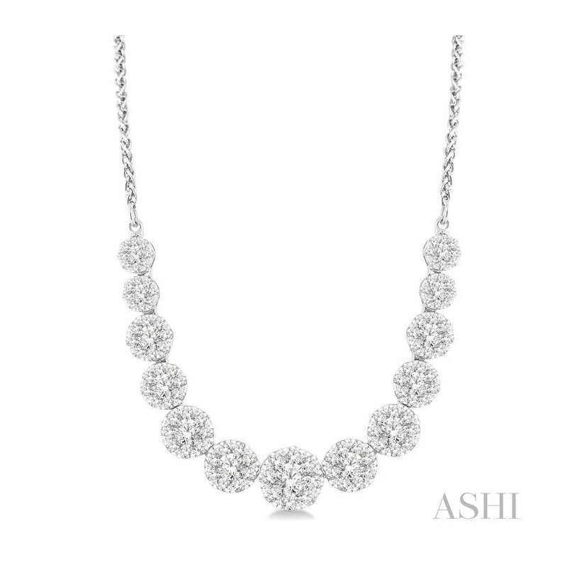 ASHI Lovebright Essential Diamond Smile Necklace 99362PPFGNKWG