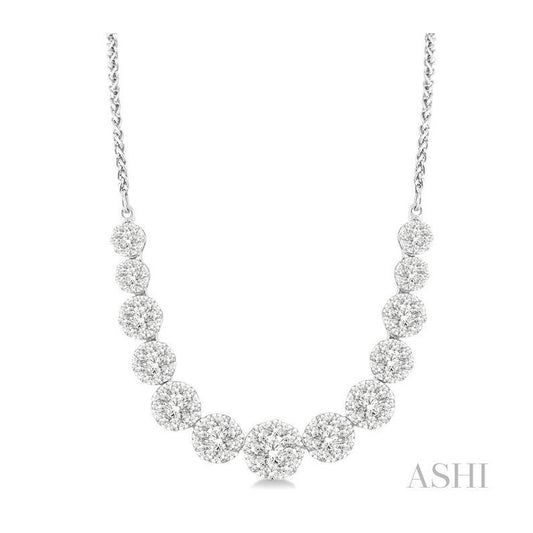 ASHI Lovebright Essential Diamond Smile Necklace 99362PPFGNKWG