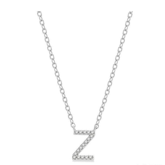 Parkplace Jewelers Block 'Z' Initial Diamond Pendant 912F9PPTSPDWG-Z