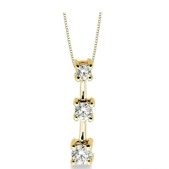 Parkplace Jewelers Round Shape Past Present & Future Diamond Pendant 91586PPFCPD