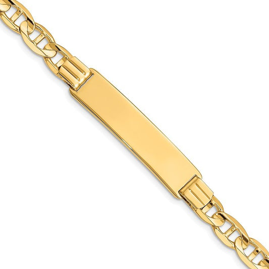 Quality Gold 14k Anchor ID Bracelet CGL180ID-8