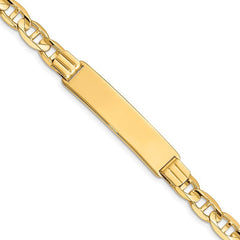 Quality Gold 14k Anchor ID Bracelet CGL180ID-8