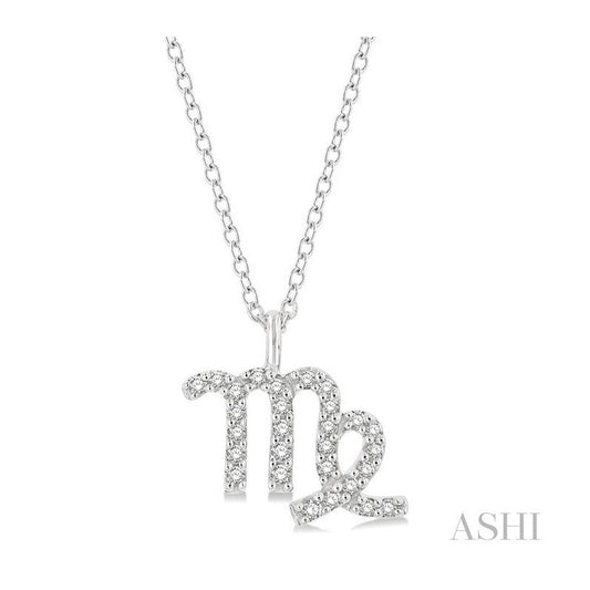ASHI Virgo Zodiac Diamond Pendant 635Y8PPTSPDWG-VIRG