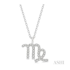 ASHI Virgo Zodiac Diamond Pendant 635Y8PPTSPDWG-VIRG