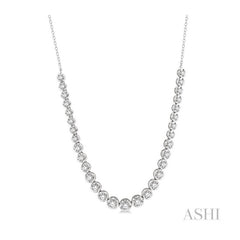 ASHI Illusion Diamond Necklace 99932PPFGNKWG