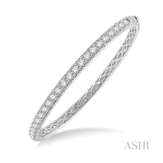 ASHI Stackable Diamond Bangle 79862PPFGWG-M