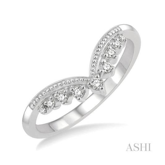 ASHI Chevron Diamond Fashion Ring 303E8PPFHWG