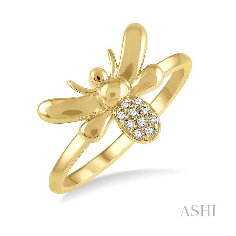ASHI Stackable Bumble Bee Petite Diamond Fashion Ring 389B9PPTSYG
