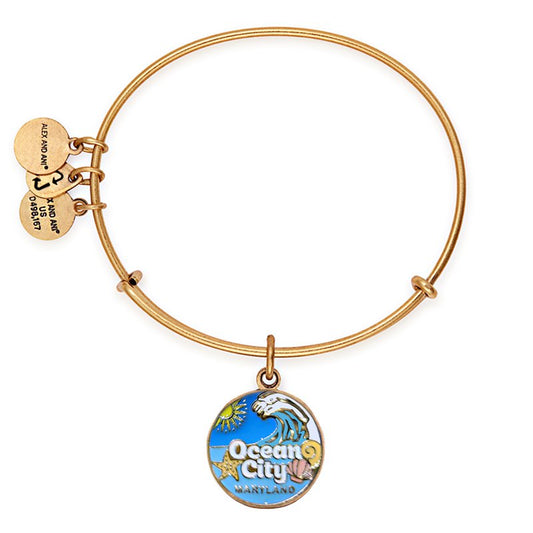 Ocean City Maryland Alex and Ani bracelet - Gold 2020