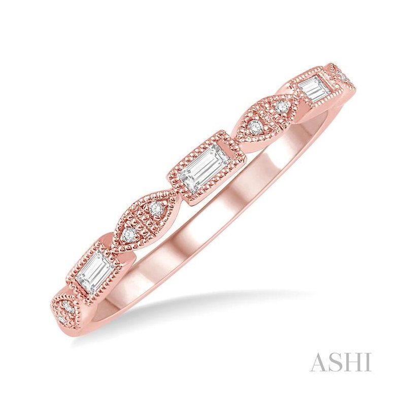ASHI Stackable Baguette Diamond Fashion Band 33198PPFHPG