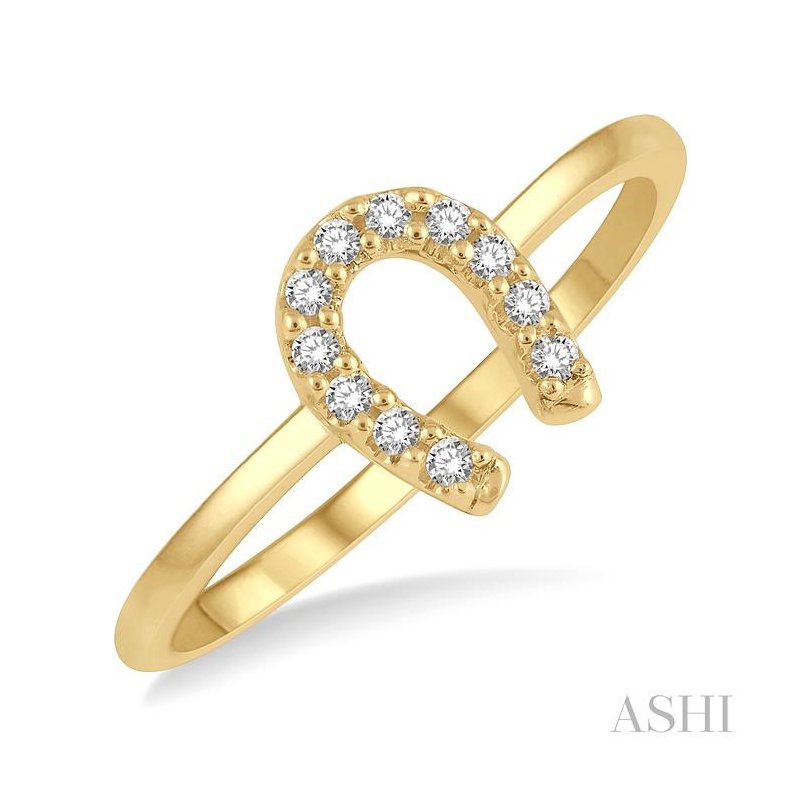 ASHI Stackable Horseshoe Petite Diamond Fashion Ring 386D8PPFSYG