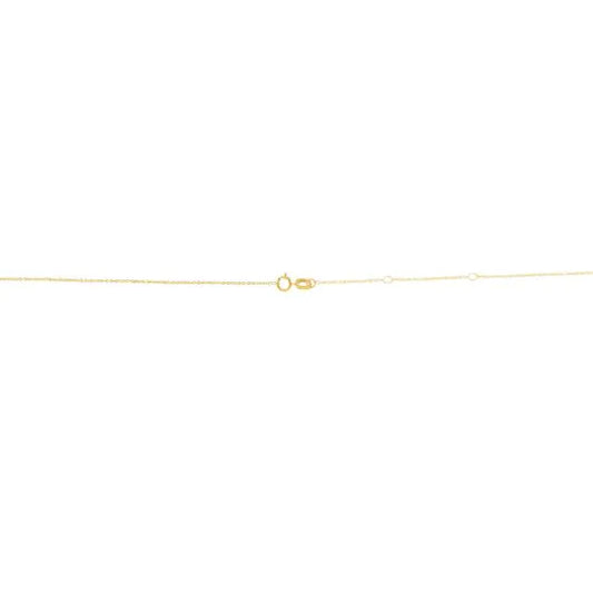 Yellow Gold Polished Double Extendable Cable Necklace