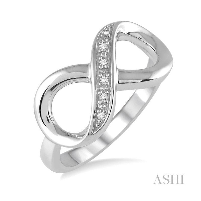 ASHI Silver Infinity Diamond Fashion Ring 87879PPSSSLRG